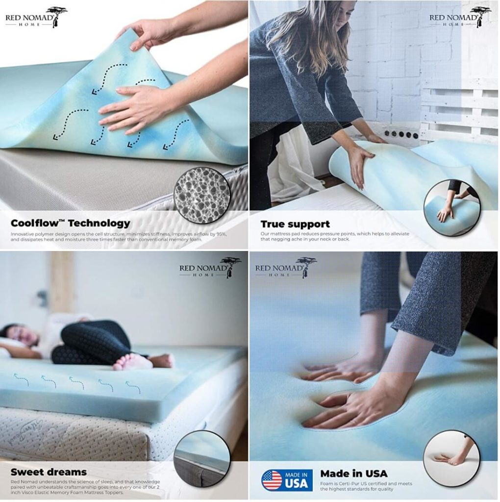 Red Nomad Mattress Topper is a cheap life hack to help you get sleep