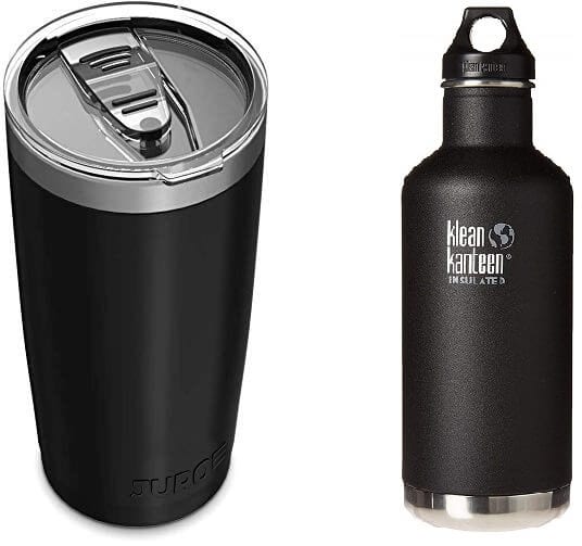 eco-friendly reusable travel mug or a bottle